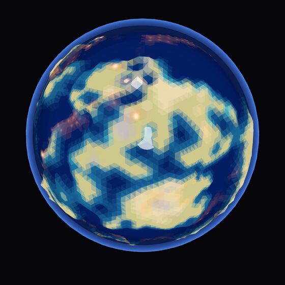 The planet at 2.2 billion years: bare continents